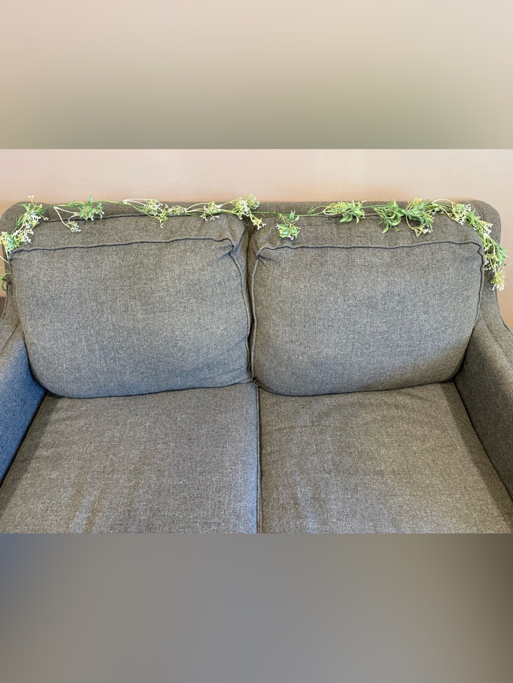 Artificial greenery and baby’s breath